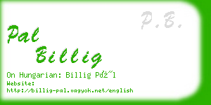 pal billig business card